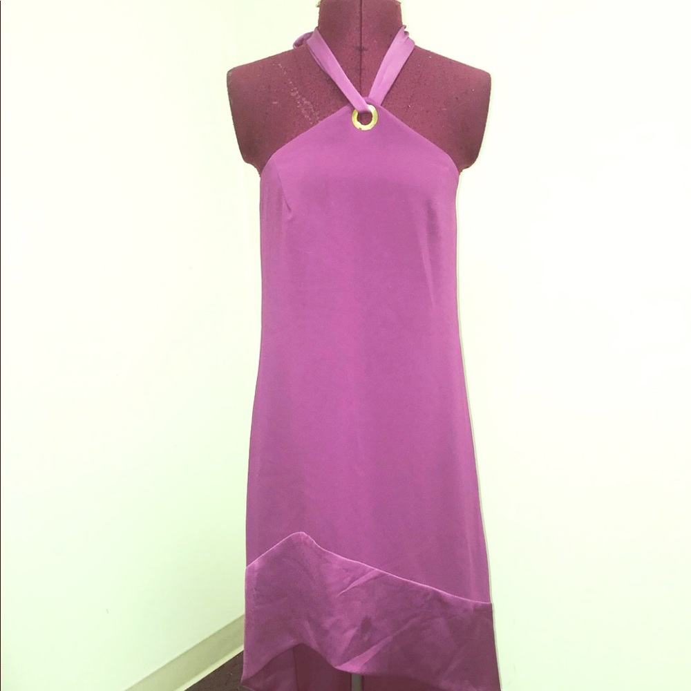 Trina Turk halter dress - deep purple